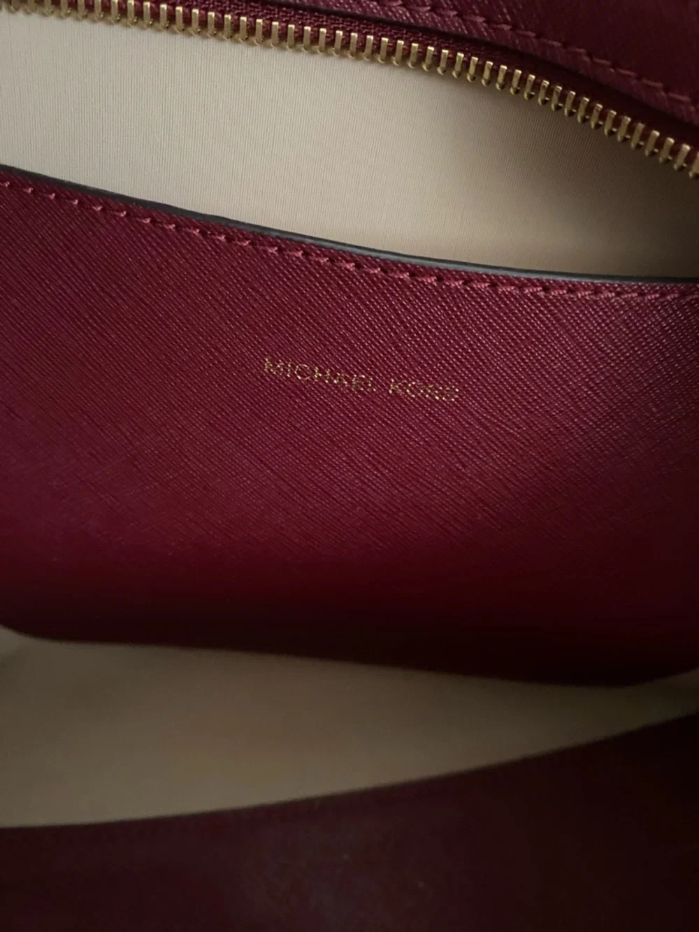 Michael Kors Burgundy Leather Large East West Walsh Shopper Tote burgundy - Picture 14 of 16